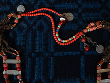 Load image into Gallery viewer, Clove and Coral Beaded Necklace from Morocco or Algeria
