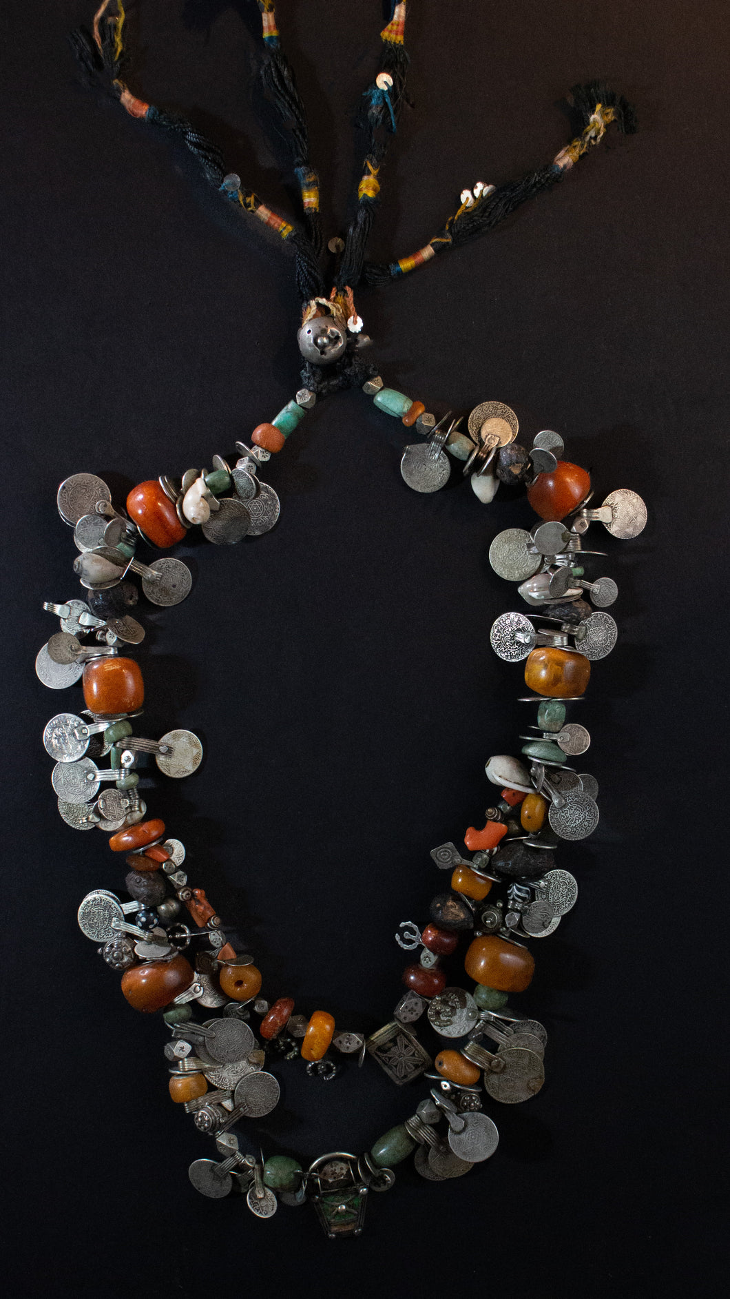 Berber Amber and Silver Necklace