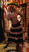 Load image into Gallery viewer, 1930&#39;s Sexy French Striped Skirt and Camisole Set
