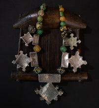 Load image into Gallery viewer, Mauritanian Silver and Trade Bead Designed Necklace
