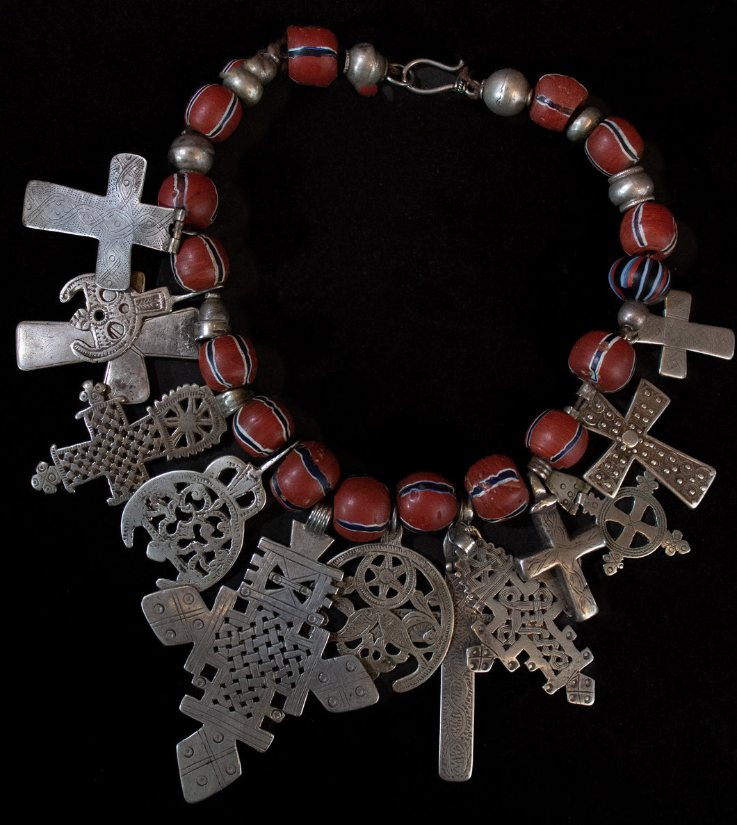 Ethiopian Silver Cross Necklace
