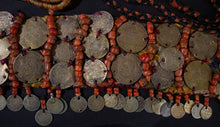 Load image into Gallery viewer, Headdress Band with Coral and Gilt coins from Zaine Morocco
