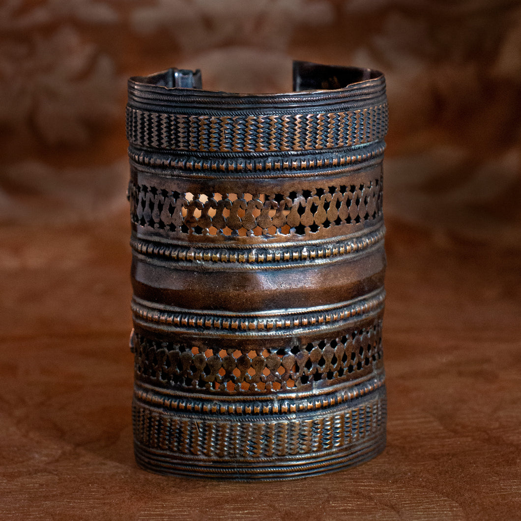 Rare Antique Copper Cuff from Afghanistan