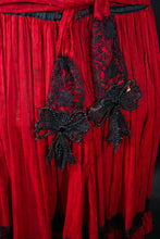Load image into Gallery viewer, Red and Jet Beaded Edwardian Dress
