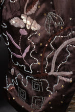 Load image into Gallery viewer, Aubergine Beaded Silk Jacket
