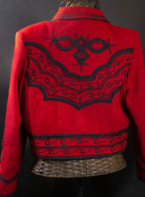 Load image into Gallery viewer, Red and Black Mexican Vintage Jacket
