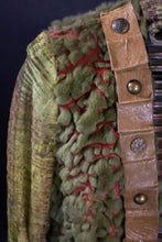 Load image into Gallery viewer, God Save The Queen Moss Green  Leather Jacket
