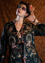 Load image into Gallery viewer, Art Deco  Satin Embroidered Chinese Jacket
