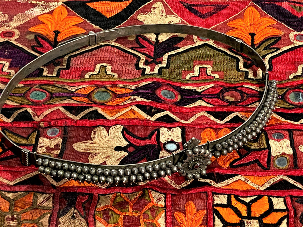 Indian Adjustable Silver Belt