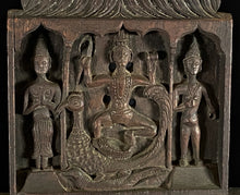 Load image into Gallery viewer, Detail of carving showing figures
