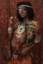 Load image into Gallery viewer, Hand of Fatima Jeweled and Enameled Necklace
