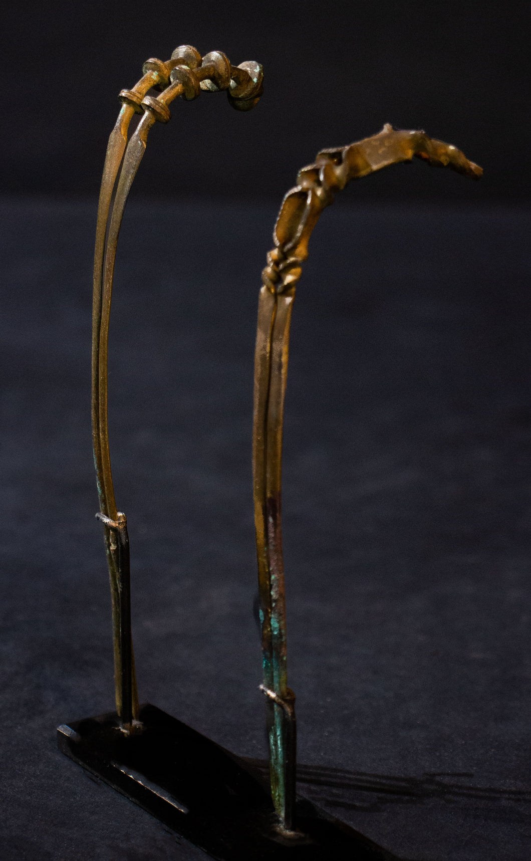 Bronze hair sticks, Liao Dynasty.