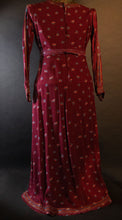 Load image into Gallery viewer, Back of Afghanistan 1970&#39;s maxi dress
