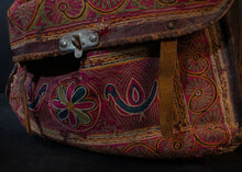 Load image into Gallery viewer, Embroidered Leather Vintage Indian Mailbag
