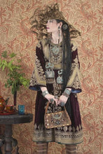 Load image into Gallery viewer, Embroidered velvet Hazaran dress
