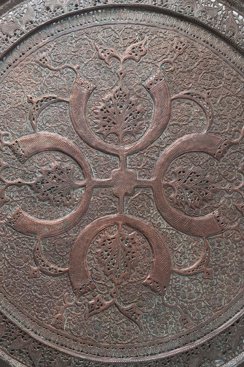 Islamic copper tray